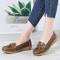 Women's Genuine Leather Platform Loafers Classic