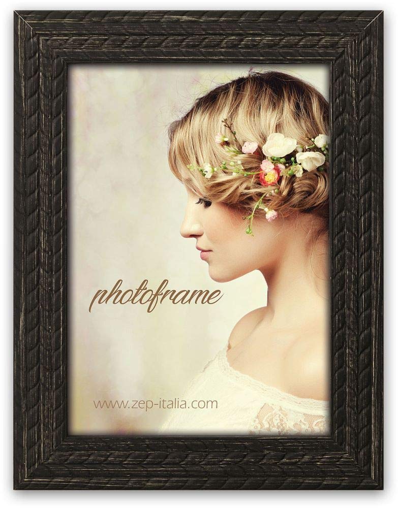 Zep YT468B Livia Plastic Frame, Black Vintage Effect