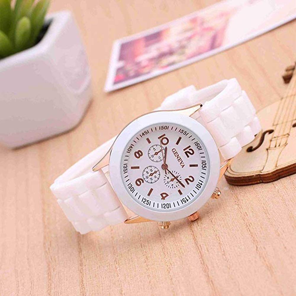 CdyBox Women Men Ladies Fashion Luxury Silicone Quartz Watch Unisex Jelly Wrist Watch
