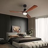 Chriari Ceiling Fans with Lights, 60" Wood Ceiling