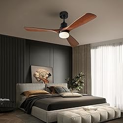 Chriari Ceiling Fans with Lights, 60" Wood Ceiling