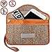 MONOJOY Phone Signal Faraday Blocking Brown Wallet Cage and Car Key Fob RFID Blocker Large Bags for Keyless Entry Remote