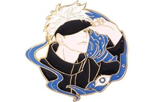 SONGCHANGJEWELRY JJK Satoru Brooch Pins - Anime Figure Satoru Enamel Pins - Funny Gifts for Anime Lovers