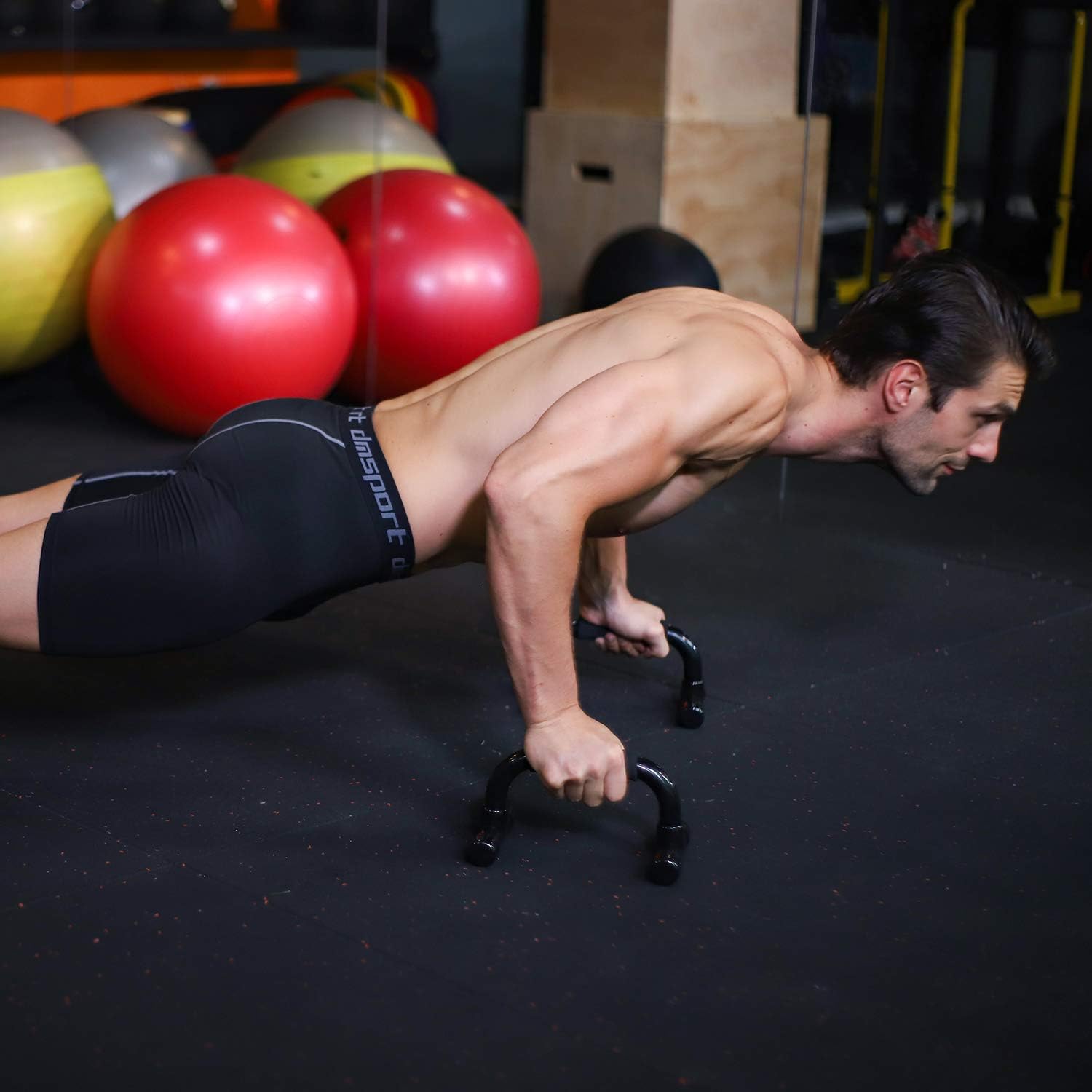5BILLION Push Up Bars - Workout for Home Gym & Fitness - Great for Muscle Training - Foam Handle : Sports & Outdoors