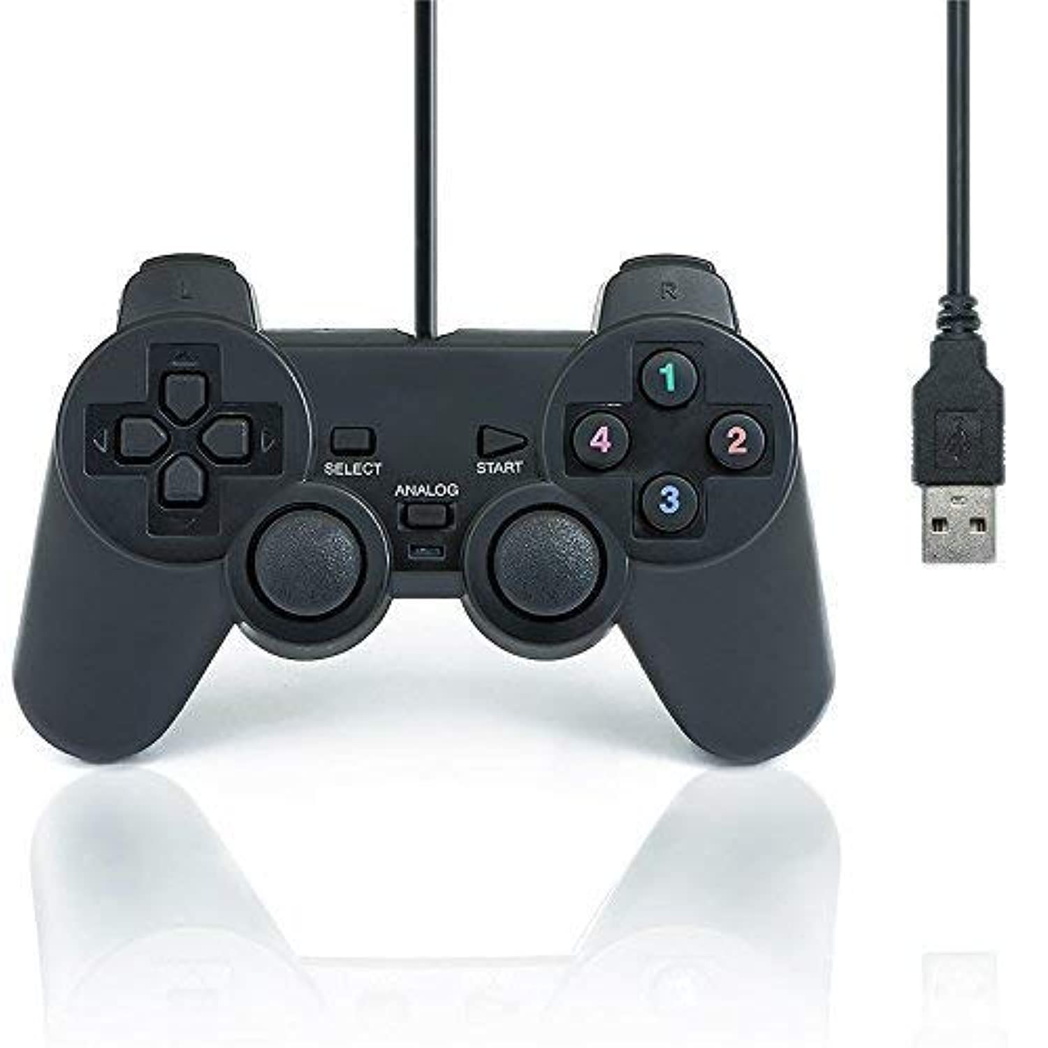 Qumox Wired USB Gamepad Game Gaming Controller Joypad Joystick for PC Computer Laptop