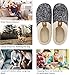 ULTRAIDEAS Mens Slip On Slippers, Sherpa Lined House Shoes with Memory Foam for Indoor Outdoor, Machine Washable (Meteorite Grey, Size 11-12)