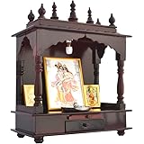Homecrafts Led Light Home Temple/ Pooja Mandir/ Wooden Temple