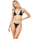 L*Space Caicos Bikini Top for Women, Featuring Adjustable Straps and Fixed Tall Triangle Top with Functional Toggle/Ring