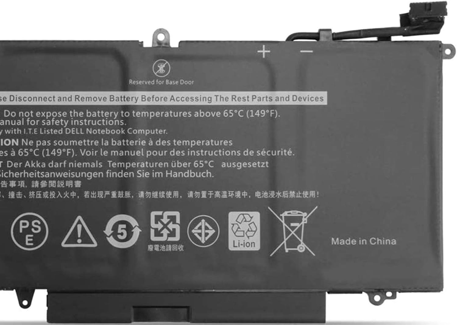 ASKC 60Wh K5XWW Laptop Battery for Dell Latitude 7389 5289 E5289 7390 2-in-1 L3180 Series Notebook 6CYH6 71TG4 725KY N18GG J0PGR 7.6V 4-Cell - Image 4