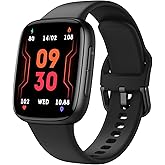 Tensky Smart Watch for Men/Women iPhone & Android, 1.85" AMOLED Screen Fitness Tracker with Bluetooth Call, 3ATM Waterproof 24/7 Heart Rate/Sleep/SpO2 Monitor, Pedometer, 100+ Sport Modes