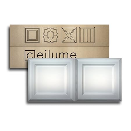 10 Pc Ceilume Stratford Ultra Thin Feather Light 2x4 Lay In