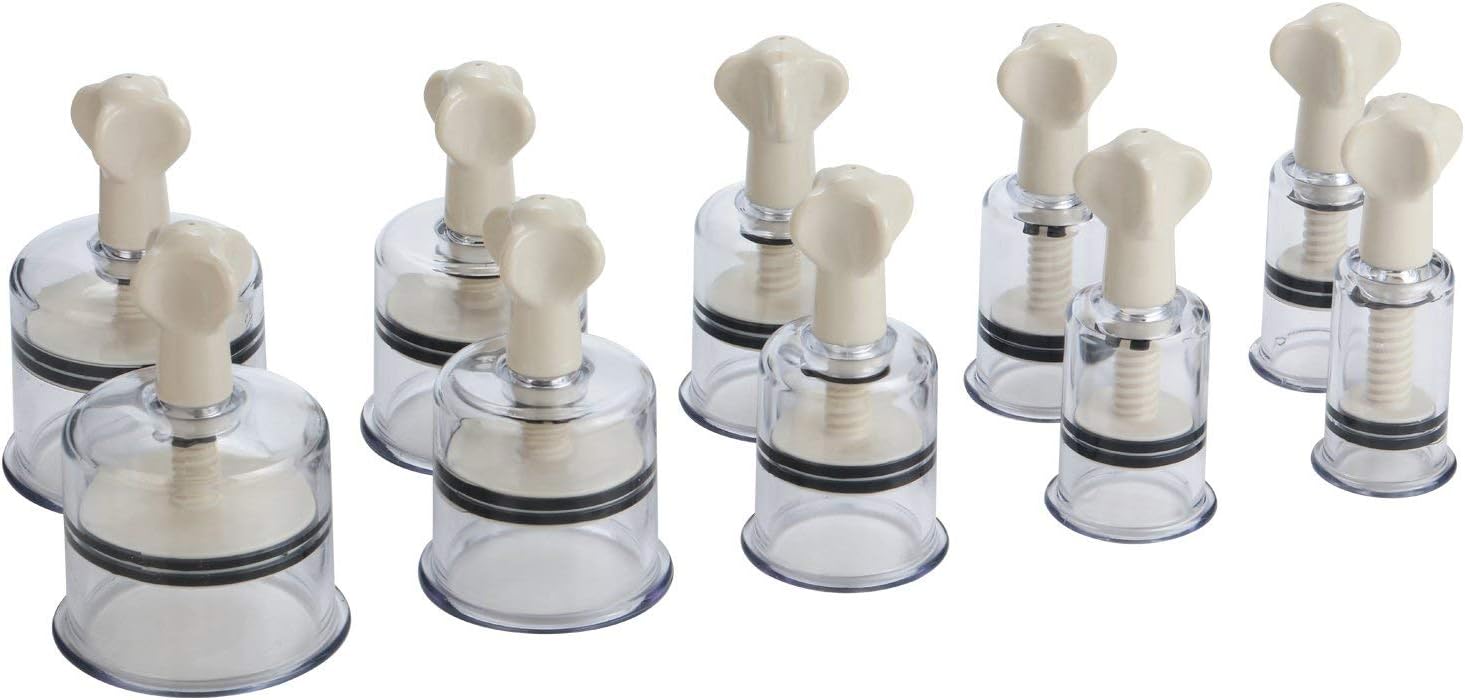 Feibrand Cupping Set Dry Vacuum Message Suction with Magnetic Head Chinese Acupuncture Therapy 10 pcs Twist Top
