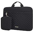 BAGSMART 13-14 inch Laptop Case, Puffy Padded Laptop Sleeve Bag for Women, Portable MacBook Air 13 inch Case Sleeve, Black