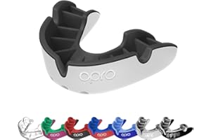 OPRO Silver Level Adult and Youth Sports Mouthguard With Case, Gum Shield Featuring Revolutionary Fitting Technology for Hock