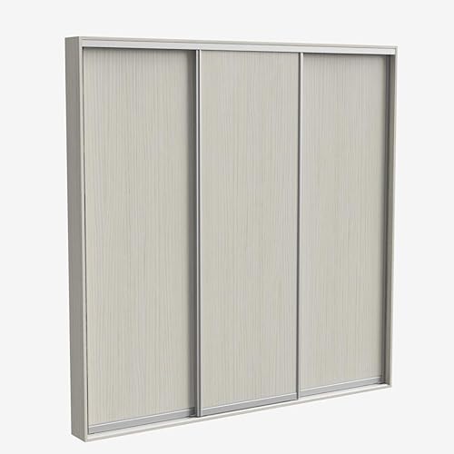 3 Sliding Wardrobe Doors Made To Measure White Havana Pine