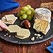 VonShef Revolving Lazy Susan Cheese Tapas Serving Board Tray, Slate, 11.8 Inch Diameter