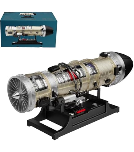Pulse Jet Engine Model - Metal Airplane Engine With Electronic Ignition For Science Education