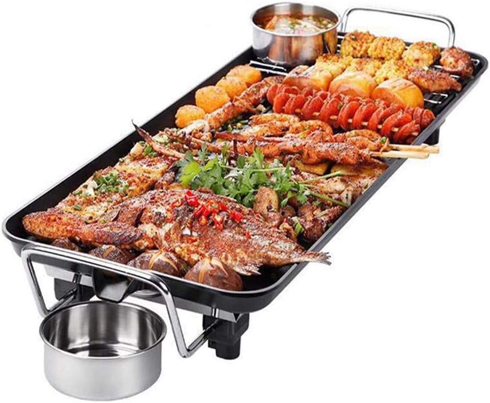 Review IMaxima Aluminum Alloy Teppanyaki Grill, Portable BBQ Indoor Barbecue Grill, Electric