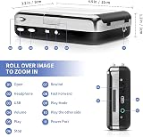Reshow Cassette Player Portable Tape to MP3 Converter USB Silver view 3