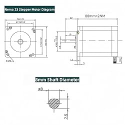 3 Axis CNC Controller Kit with Nema 23 57mm Stepper