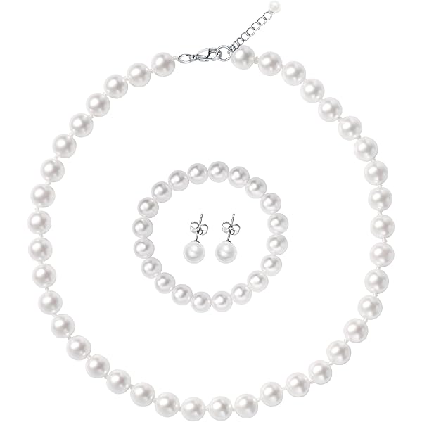 Avalaya Collar Largo De Cuentas De Cristal Negro/blanco/transparente, 86 Cm De Largo, Talla única, Vidrio, Perla