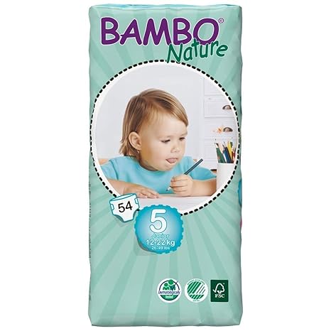 Bambo Nature Premium Baby Diapers - Large Plus Size, 54 Count, for Kids Upto 3 Years - Super Absorbent and Eco-Friendly