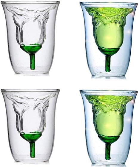 Amazon ローズワイングラス 耐久性を高めるためにチタンを強化して作られていますスコッチウイスキーグラスタンブラーセット150ml 4個入りパック ワイングラス オンライン通販