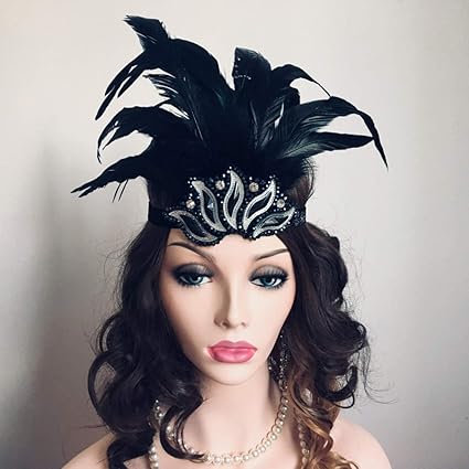 1920s feather hat