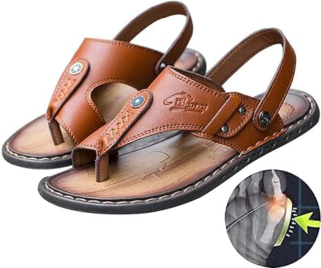 mens slippers with velcro strap