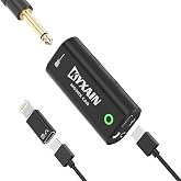 KYXAIN Guitar Audio Interface Pocket Internal Recording Sound Card with Type-C &amp; Lightning for Live Streaming by iPad, iPhone, Android, PC Plug and Laptop Plug &amp; Play