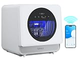Silonn Portable Countertop Dishwasher | Smart App Control, Triple-Jet Cleaning, Built-In Water Tank & Dual Supply | Compact for Dorm, Apartment, RV