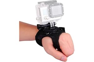 VVHOOY 360 Degree Rotation Hand Strap Mount Wrist Strap Belt Compatible with GoPro HERO11 10 9 8 7/AKASO EK7000/Brave 4 8 7 LE/V50X/V50/Dragon Touch/VEMONT/WOLFANG/HLS/Exprotrek/Surfola/Jadfezy