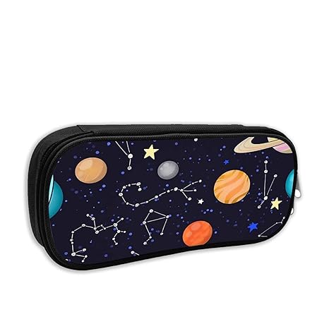 Amazoncom Colorful Solar System With Zodiac Pencil Case