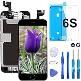 for iPhone 6s Screen Replacement 4.7" LCD 3D Touch Display Assembly Black | Screen Digitizer Full Installation Kit with Repair Tools, Glass Protector &amp; Waterproof Seal, Smooth 3D Touch