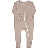 Parade Organic Snuggle Soft Melange '2-Way' Zipper Romper