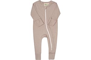 Parade Organic Snuggle Soft Melange '2-Way' Zipper Romper