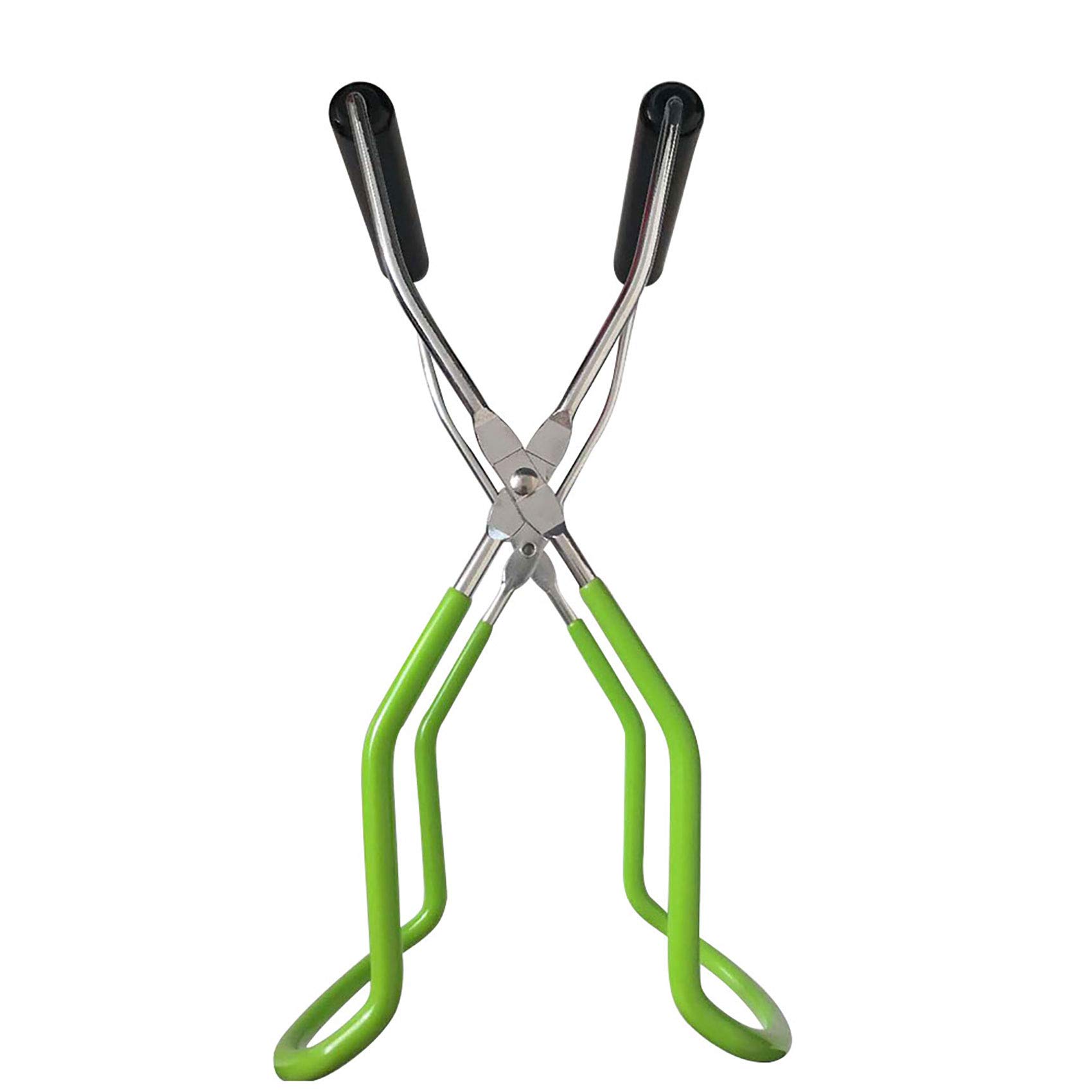 Stainless Steel Jar Lifter with Grip Handle for Hot Preserving Glasses - 1 Piece Green