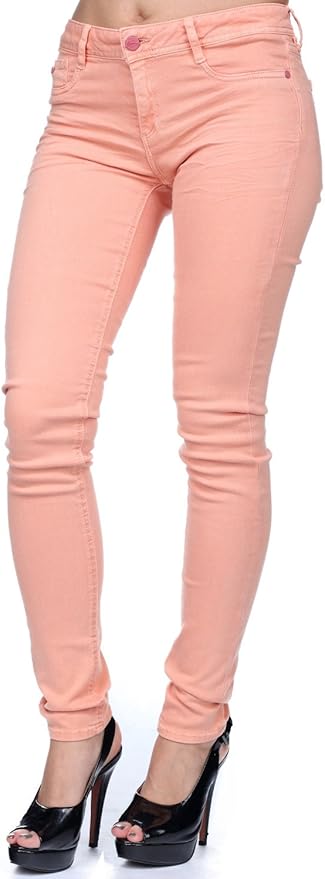 peach color jeans