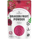 Red Dragon Fruit Powder for Baking & Drink,Pink Pitaya Powder,Vegan,Non-GMO,Gluten Free,No Additives and Preservatives,4oz