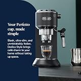 De'Longhi Dedica Style EC685BK Espresso Machine Black 15 Bar view 2
