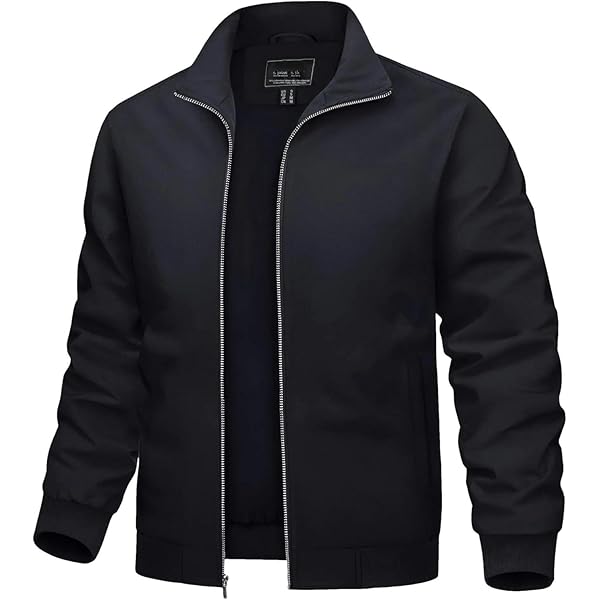 xoxingysm Men's Bomber Jacket Lightweight No Hood Casual
