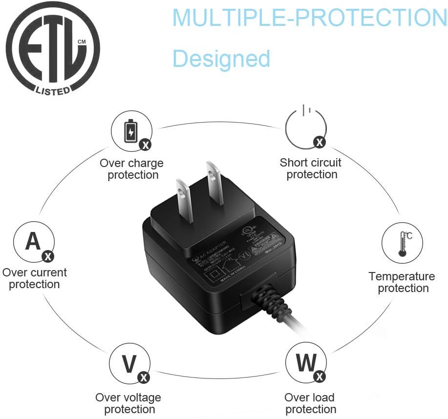 Kindle Charger AC Adapter with 6.6Ft Extra Long Charging Cord Replament for Kindle E-Reader 2 3 4 5 6 7 8 9 10 11,All Paperwhite,Oasis, Voyage: Home Audio & Theater