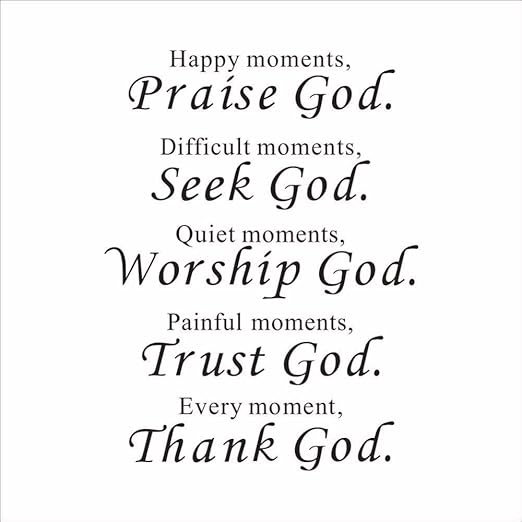 Lob Gott Englische Spruche Wandaufkleber Vinyl Kunst Hintergrund Home Decor Aufkleber Wandbild Geschnitzte Neue Aufkleber Amazon De Baumarkt