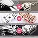 Key Chain Flashlight, Jobon Zinc Alloy Car Keychain with 2 Modes Bright LED Light, Exquisite Key Rings and Ideal Gift for Decor (Silver)
