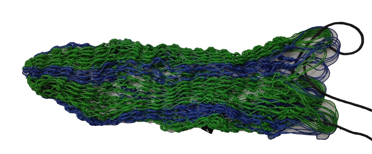 Countrypride Equipride Large Twisted Haylage Haynet for Horse with Ring on the Base 7 Colours (Blue/Parrot Green)