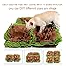 AISITIN Dog Snuffle Mat Feeding Mat,Dog Smell Training Mat Stress Release Nosework Blanket, Durable and Machine Washable Dogs Puzzle Toys, Encourages Natural Foraging Skills