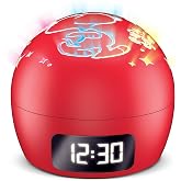 Peanuts Ambient Light Clock with Multi-Alarm &ndash; USB-Powered Projection Light &amp; Clock with Cute Snoopy Design
