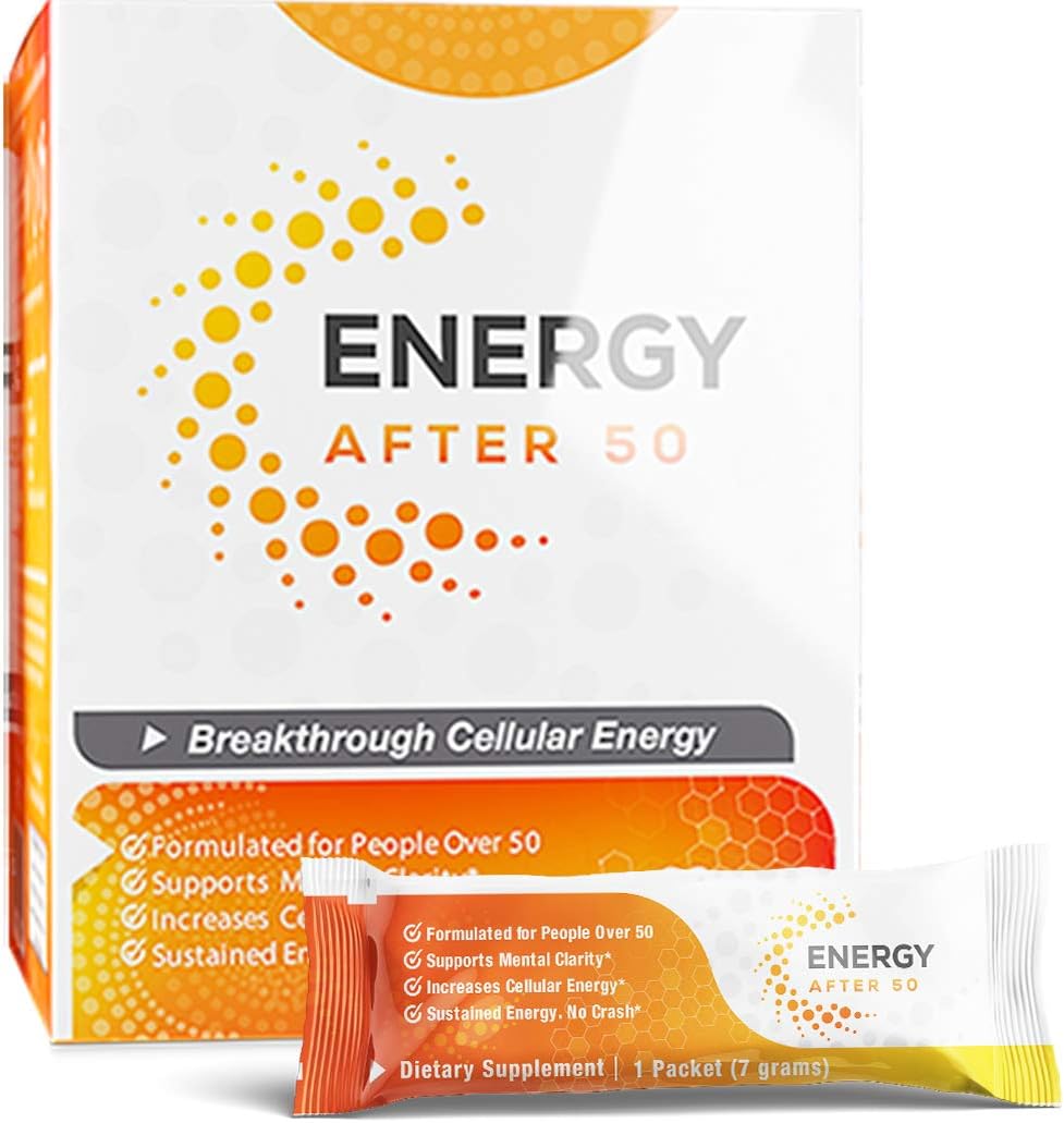 Life Renew: Energy After 50 - Cellular Energy Support - 20 Packets - Natural Ingredients - Support Mental Clarity - Help Sustain Energy Levels with No Crash - Formulated for People Over 50: Health & Personal Care