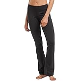 Fishers Finery Women's Organic Cotton Blend Bootcut Yoga Pant; Athletic Casual Pant
