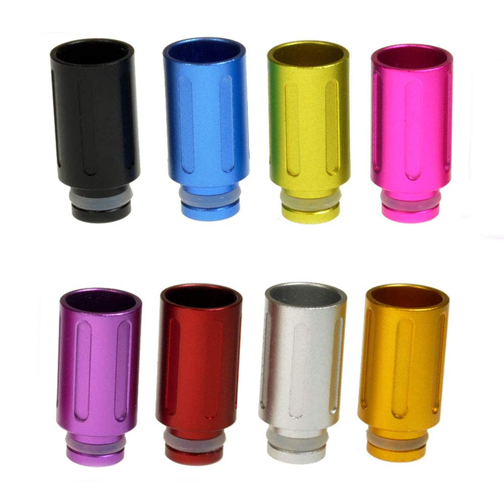 Armerah Flute 510 Drip Tip eCig Mouthpiece Short/Wide Aluminium/Solid 3 Pack Assorted
